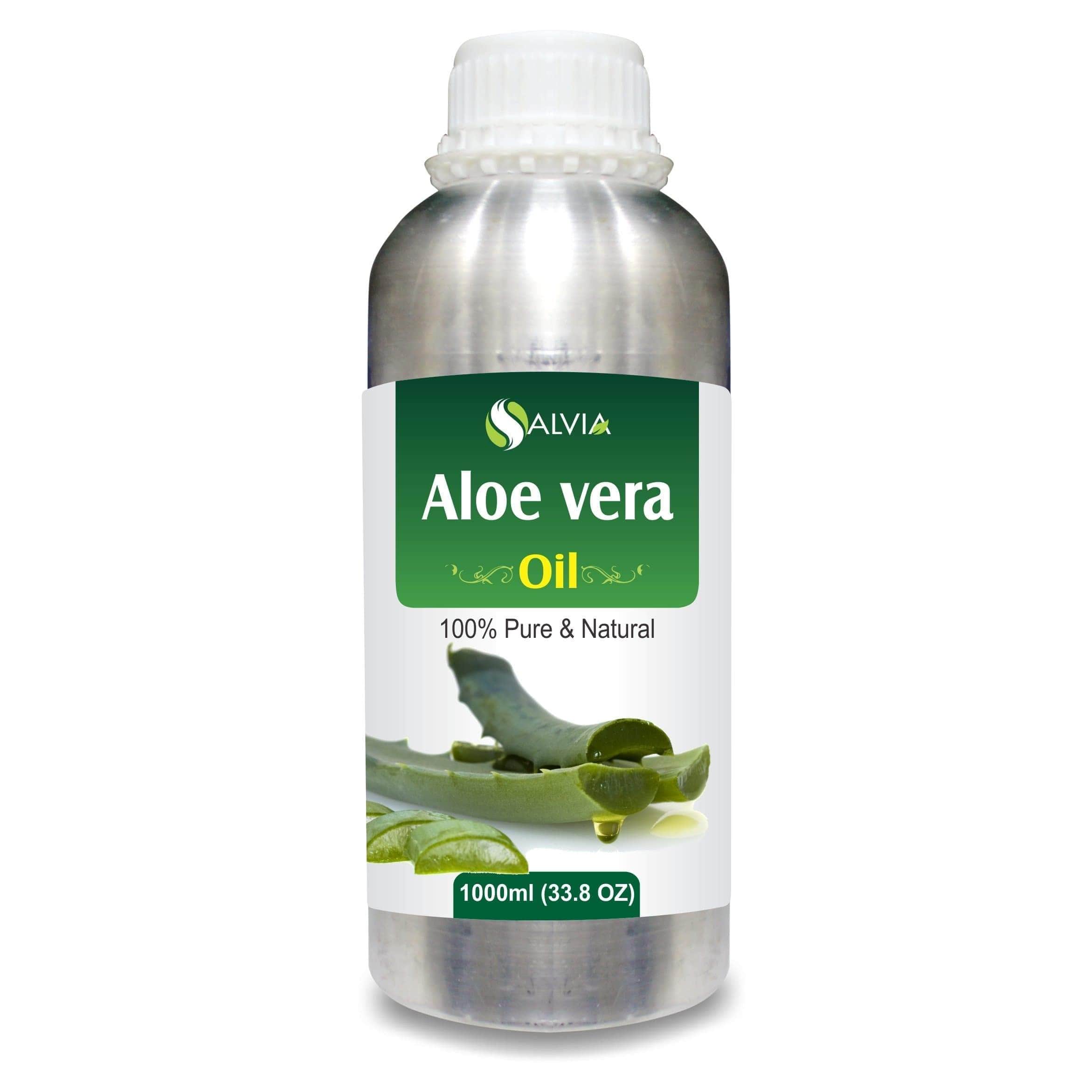 Salvia Natural Carrier Oils 1000ml Aloe Vera Oil (Aloe Barbadensis) 100% Pure & Natural Carrier Oil
